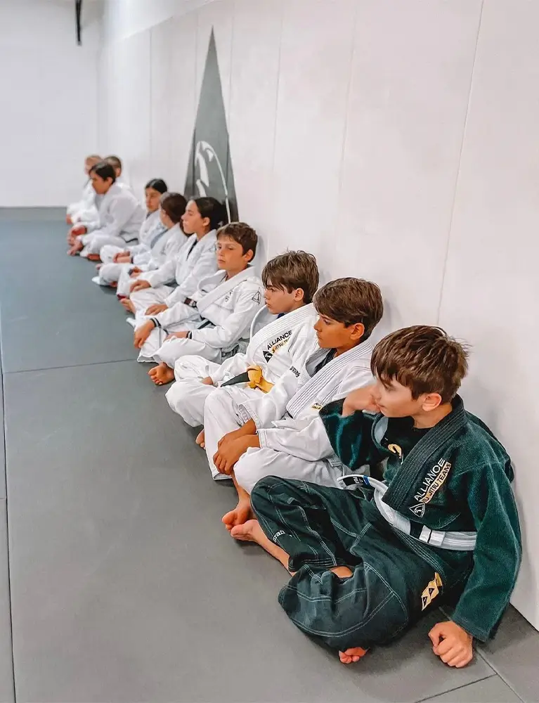 Kids training Jiu Jitsu at Alliance Key Biscayne
